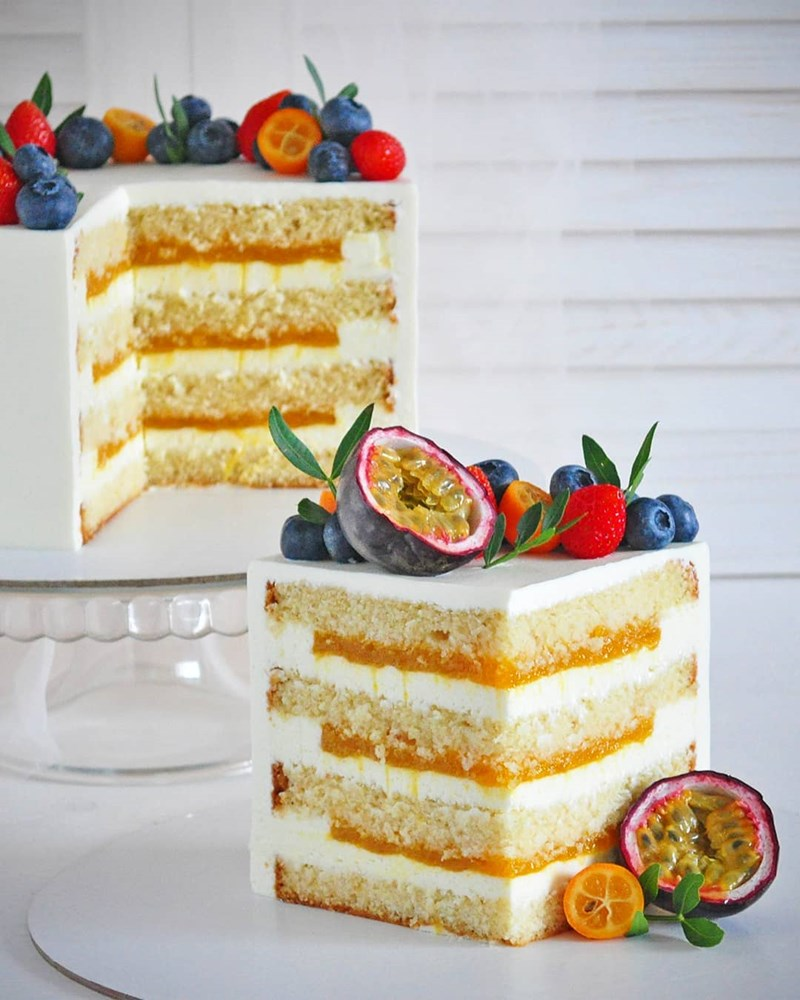 Mango Passionfruit Cake