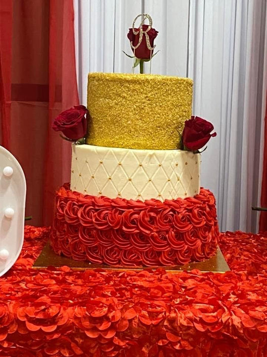 Three-Tier Custom Cake