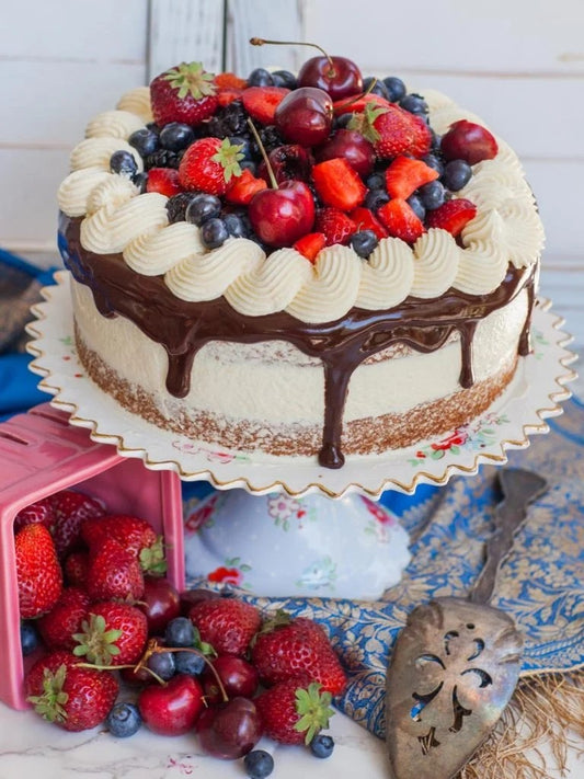 Almond Berry Cake